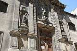 Close-up of the facade of the Église Saint-Théodore