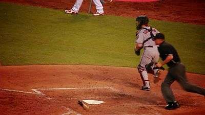 Carpenter hitting the ball. Recorded in St. Louis at Busch Stadium versus the Arizona Diamondbacks