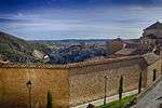 Town built on a rocky cliff.