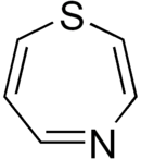 Structural formula of 1,4-thiazepine