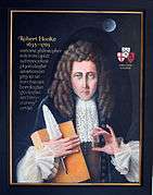 Hooke Memorial at Gresham College