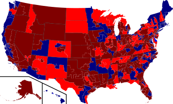 2010 House election results map