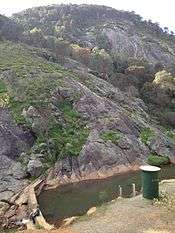 Weir in the Wongong Gorge.