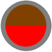 A two toned circular organisational symbol