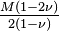 \tfrac{M(1-2\nu)}{2(1-\nu)}