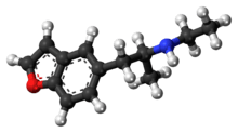 Ball-and-stick model of 5-EAPB molecule