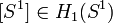 [S^1]\in H_1(S^1)