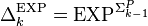 \Delta^{\mathrm{EXP}}_k=\mathrm{EXP}^{\Sigma^P_{k-1}}