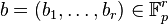 b = (b_1, \ldots , b_r)  \in  \mathbb{F}_p^r