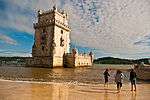 White tower near the sea.