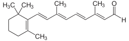 Skeletal formula of retinal