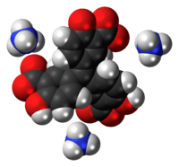 Space-filling models of the ions in aluminon