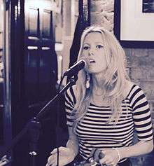 Amy Odell performing at Lion Coffee + Records, London, 2015