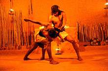 Angampora gripping technique at Korathota Angam Maduwa