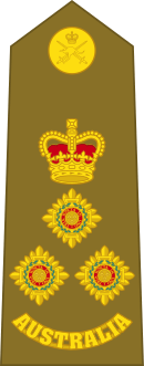 Australian Army brigadier's shoulder board.