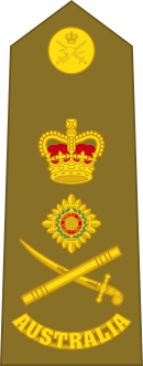 Australian Army general's shoulder board.