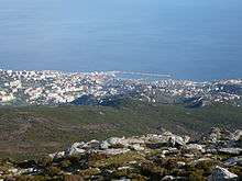 Bastia seen from the "Pigno"