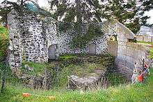 The ruins of the polar bear enclosure