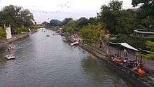 Bega river during Bega Bulevard Festival