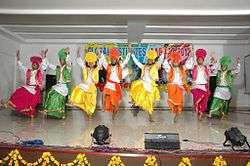 A bhangra performance