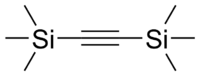 Skeletal formula of bis(trimethylsilyl)acetylene