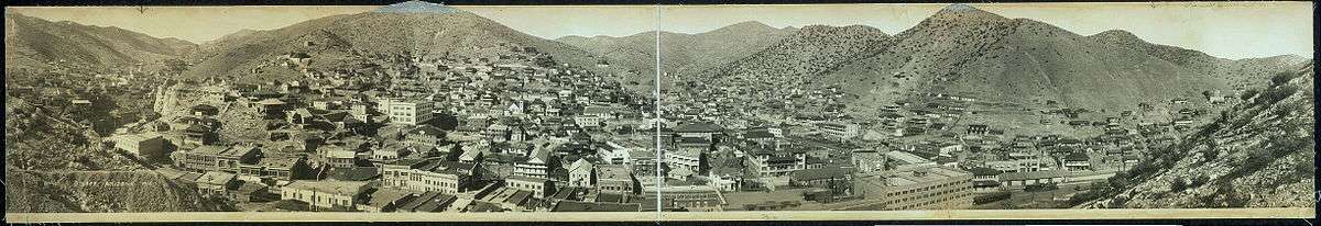 Panorama of Bisbee in 1916