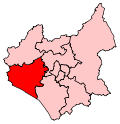 A medium-sized constituency located in the south east of the county.