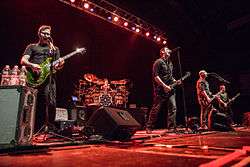 Breaking Benjamin performing on February 14, 2015.