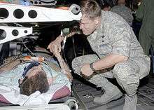 Gorenc, thanks an injured service member for his service.