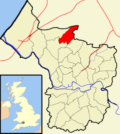 Southmead ward north of the city centre