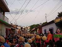 Parachicos on the streets