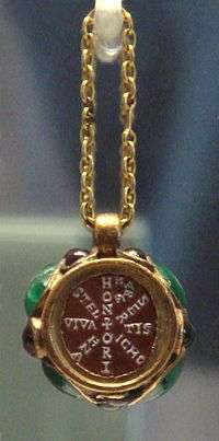 Christian pendant of Empress Maria, daughter of Stilicho and wife of Honorius.