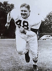 Grigg pictured in uniform in a publicity shot