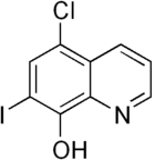 Skeletal formula of clioquinol