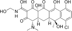 Skeletal formula of clomocycline