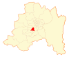 Map of Calera de Tango commune in Santiago Metropolitan Region