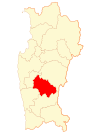 Location of Combarbala commune in Coquimbo Region