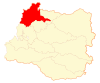 Location of  Mariquina commune in Los Rios Region