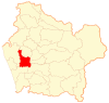 Map of Nueva Imperial commune in Araucanía Region