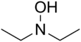 Skeletal formula of diethylhydroxylamine