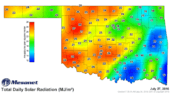 Daily Solar Radiation Map