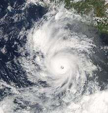 The small Hurricane Darby situated south of Mexico on June 25