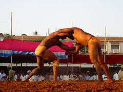 Wrestling match in Davangere (2005)