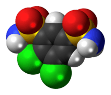 Space-filling model of diclofenamide