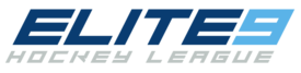 The official logo of the Elite 9 Hockey League.