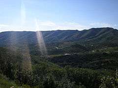 Photograph of a high and broad view of Emigration Canyon.