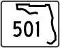 State Road 501 marker