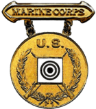 Former U.S. Marine Corps Gold Rifle Marksmanship Competition Badge