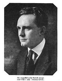 Black-and-white photo of Frank Borzage, 1920.