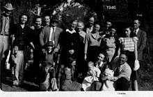 Fred (on right) celebrating after book release.